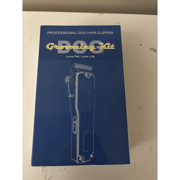 New Professional Cordless Dog Pet Hair Clippers  Grooming Kit Low Noise 8 Combs - Picture 7 of 16